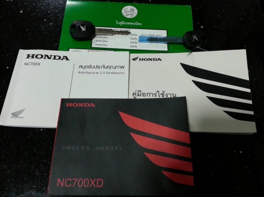 ขายHONDA NC700X COMBINED ABS รับรถ ธ.ค.2012 จดทะเบียน เม.ย.2014 รถออกศูนย์บิ๊กวิง 4แสนกว่า+ของแต่งติดศูนย์ครบๆกว่า7หมื่น สภาพใหม่ ใช้งานน้อย4,8xxกม. ทะเบียนแท้  รายการขแงแต่ง ชุดต่อบังโคลนหน้า ไฟเดย์ไลท์PIAA ชิล118BIKE การ์ดปลายแฮนRISOMA กันล้มSW MOTECH แ