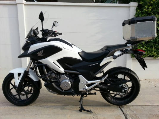 ขายHONDA NC700X COMBINED ABS รับรถ ธ.ค.2012 จดทะเบียน เม.ย.2014 รถออกศูนย์บิ๊กวิง 4แสนกว่า+ของแต่งติดศูนย์ครบๆกว่า7หมื่น สภาพใหม่ ใช้งานน้อย4,8xxกม. ทะเบียนแท้  รายการขแงแต่ง ชุดต่อบังโคลนหน้า ไฟเดย์ไลท์PIAA ชิล118BIKE การ์ดปลายแฮนRISOMA กันล้มSW MOTECH แ
