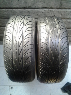 ขายยาง SONAR 195-55-15 ปี11 ดอกเต็ม ไม่บวม ไม่กินข้าง พร้อมใส่ถ่วง คู่ละ 1,400 บาท