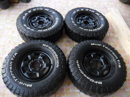 ล้อกะทะ+BF KM2 245/75/16 ปี 10  1 ชุดขาย 8500 บาท