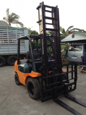 +++ ขายโฟล์คลิฟท์ TOYOTA 7FD25  ขนาด 2.5 ตัน   รุ่น 7  เครื่องยนต์ดีเซล  เสา 4.5 เมตร ฮิ้งค์โฟล์ค งากระดก  เกียร์ธรรมดา  ล้อหน้าคู่  ยางลม  *** รถสภาพดี  พร้อมใช้งาน  สนใจรายละเอียดคุยได้ครับ โทร. 081-659-7598 ***
