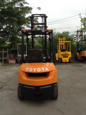 +++ ขายโฟล์คลิฟท์ TOYOTA 7FD25  ขนาด 2.5 ตัน   รุ่น 7  เครื่องยนต์ดีเซล  เสา 4.5 เมตร ฮิ้งค์โฟล์ค งากระดก  เกียร์ธรรมดา  ล้อหน้าคู่  ยางลม  *** รถสภาพดี  พร้อมใช้งาน  สนใจรายละเอียดคุยได้ครับ โทร. 081-659-7598 ***