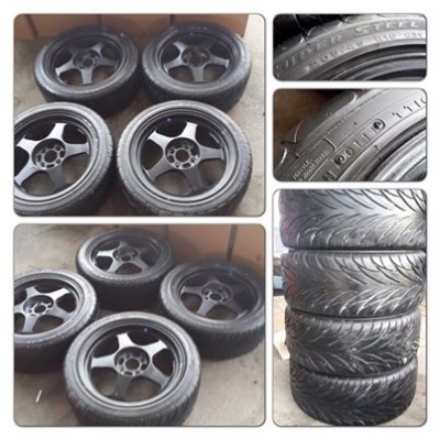 ขายล้อแม็กซ์ขอบ16 Spoon (Rota) 4รู100 + ยางปี11 ราคา 7,900 บ.ถูก