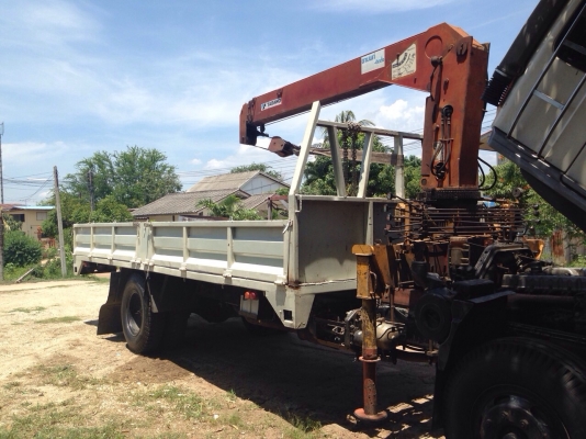 ขายรถหกล้อติดเครน HINO KR360 เครื่อง HO7C 185 แรง กระบะยาว 6 เมตร เครน tanado 3 ตัน