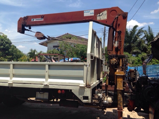 ขายรถหกล้อติดเครน HINO KR360 เครื่อง HO7C 185 แรง กระบะยาว 6 เมตร เครน tanado 3 ตัน