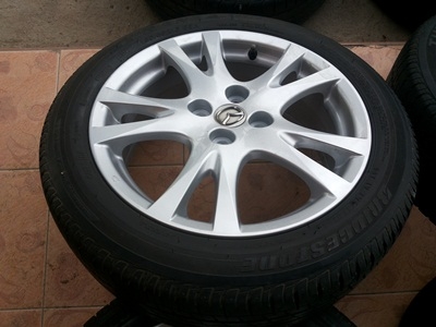 ขายล้อแม็ก Mazda 2 พร้อมยาง 4 เส้นพร้อมยางBRIDGESTONE