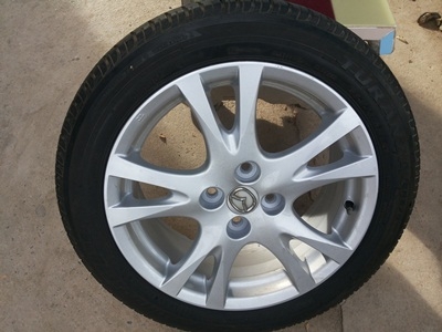 ขายล้อแม็ก Mazda 2 พร้อมยาง 4 เส้นพร้อมยางBRIDGESTONE