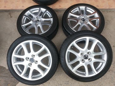 ขายล้อแม็ก Mazda 2 Sport Top 16 พร้อมยาง 195/45/16 1 ชุด