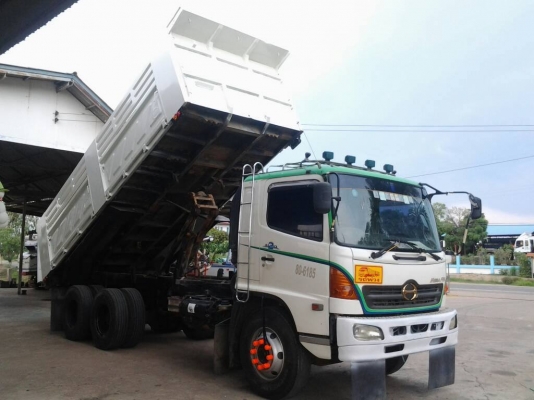 ###HINO MEGA 260 Hp ดัมพ์สามมิตรลอนเฉียงงามๆครับ(ทีมงานรถคุณภาพ)