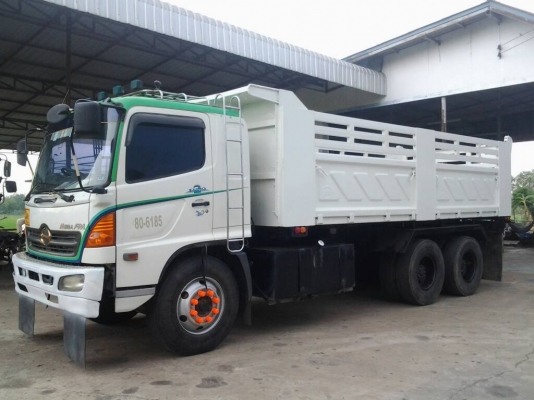 ###HINO MEGA 260 Hp ดัมพ์สามมิตรลอนเฉียงงามๆครับ(ทีมงานรถคุณภาพ)
