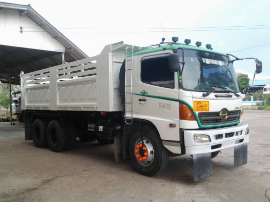 ###HINO MEGA 260 Hp ดัมพ์สามมิตรลอนเฉียงงามๆครับ(ทีมงานรถคุณภาพ)