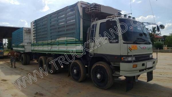 รถบรรทุกพ่วง แม่-ลูกดั๊มพ์  ยี่ห้อ HINO 3M  240 แรงม้า