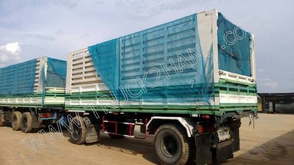 รถบรรทุกพ่วง แม่-ลูกดั๊มพ์  ยี่ห้อ HINO 3M  240 แรงม้า