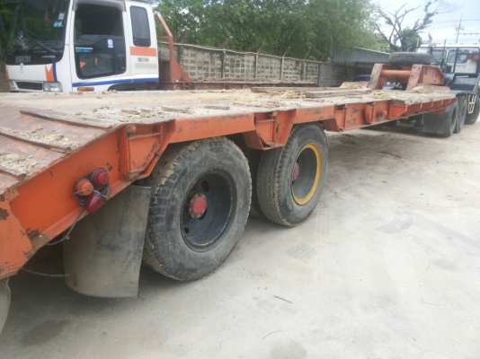 ขายรถหัวลากพร้อมหางบรรทุกรถแบคโค ขายรถหัวลากพร้อมหางบรรทุกรถแบคโค