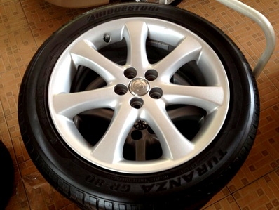 แม็กซ์ยาง 17 นิ้ว 5รู100 ใส่อัลติส โคโรน่า วิช พร้อมยางบริดสโตนดอกลึก ตจว ส่งฟรี