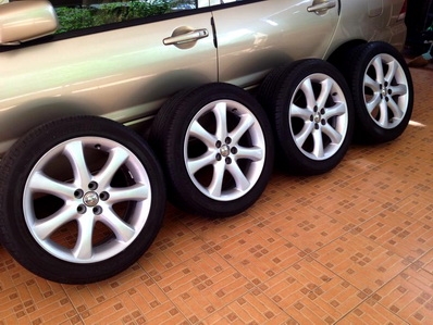 แม็กซ์ยาง 17 นิ้ว 5รู100 ใส่อัลติส โคโรน่า วิช พร้อมยางบริดสโตนดอกลึก ตจว ส่งฟรี