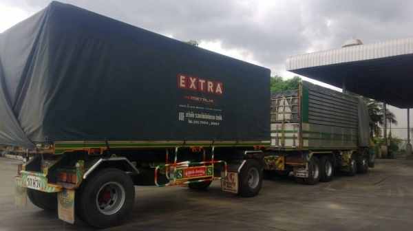 ขายรถพ่วง 20 ล้อ 2 เพลา แม่-ลูก กระบะเนียมคอกเกษตรดั้ม อู่.ซุ่นชัย PROFIA-K13C รถสวยมากๆ ราคาย้อมๆสนใจโทยเลย