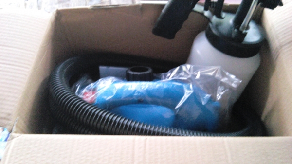 เครื่องพ่นสีแบบพกพาTRYTON มีชุดปั็มลมต่อเข้ากาพ่นสีได้เลย สะดวกต่อการใช้งาน