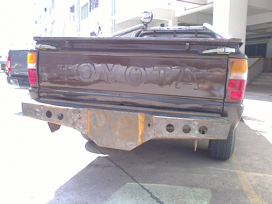 ขายกันชนหลังทำจากเหล็กหนาใส่กระบะฮีโร่ ม้ากระโดด