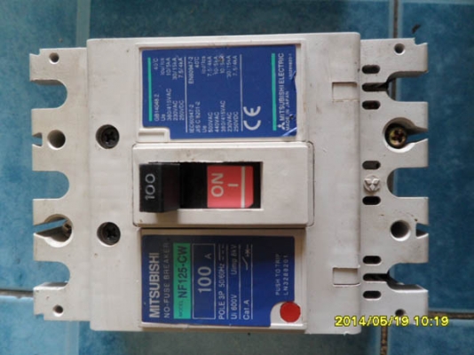 เมนเบรกเกอร์ Mitsubishi 100A 3HP