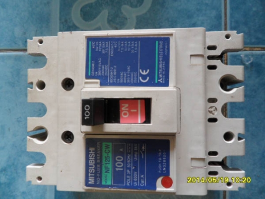 เมนเบรกเกอร์ Mitsubishi 100A 3HP