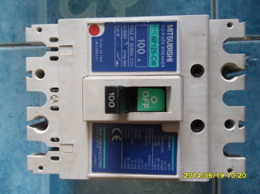 เมนเบรกเกอร์ Mitsubishi 100A 3HP
