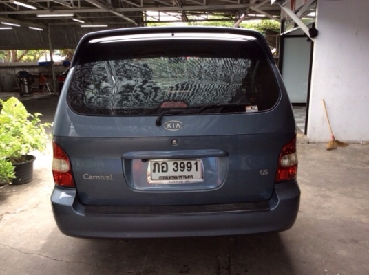 ขายรถครอครัว Kia carnival Gs 2.4 ปี 2001 เครื่องเดิม 2.4 เกียร์ออโต้ ติดแก๊ส lpg ระบบหัวฉีด เบาะหนัง ปรับไฟฟ้า ลายไม้ จอทีวีหน้า-หนัง แอร์หน้า-หลัง ม่านรอบคัน รถบ้าน เจ้าขอวคาแคร์ จอดในที่ล่มตลอด สีสวยมาก ซ่อมทุกจุด อยากเปลี่ยนรถ พร้อมใช้มากครับ