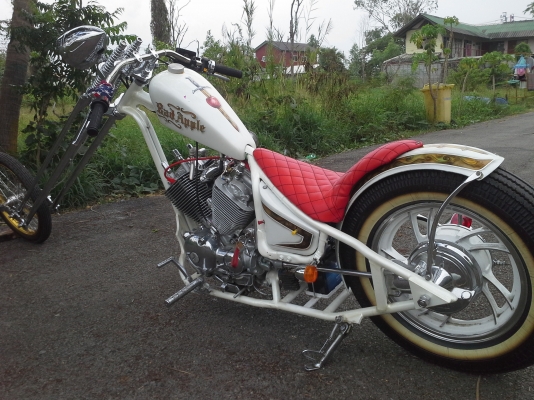 ขาย รถยิงเฟรมสปิงเกอร์หน้ายาว เครื่องVirago 400cc.สภาพสวยครับ