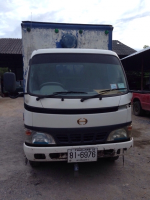 HINO  6 ล้อช่วงสั้น รถห้างแท้เดิมทั้งคัน จดทะเบียนปี 47 เครื่องWO4D รถพร้อมใช้ เอกสารพร้อมโอน