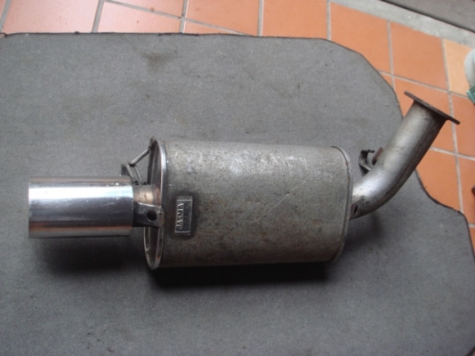 ขายหม้อพักท่อไอเสียของ JASMA ปลายสแตนเลสเก่าญี่ปุ่นและหม้อพักสแตนเลสเข้า2ออก2ครับ