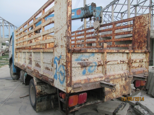 HINO-FB4J-เครื่องJO5C.ปะกอบ.ทานาโด้ท้องV3.7ตัน5ปลอก4ชัก.อุบัติเหตุระหว่างการทำงาน.ขายตามสภาพครับ-