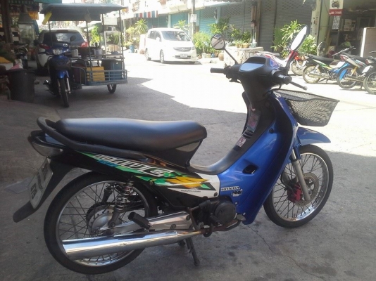 Wave 100 ปี 47 สีน้ำเงิน ดำ รถสวย ชุดสีสด เครื่องเดิม แน่น มีเล่ม เอกสารครบ