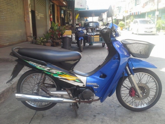 Wave 100 ปี 47 สีน้ำเงิน ดำ รถสวย ชุดสีสด เครื่องเดิม แน่น มีเล่ม เอกสารครบ