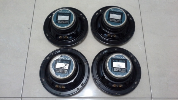 ลำโพง 6" Kenwood แกนร่วมสามทาง(3way) ยกชุด 4 ตัว สวยๆถูกๆ