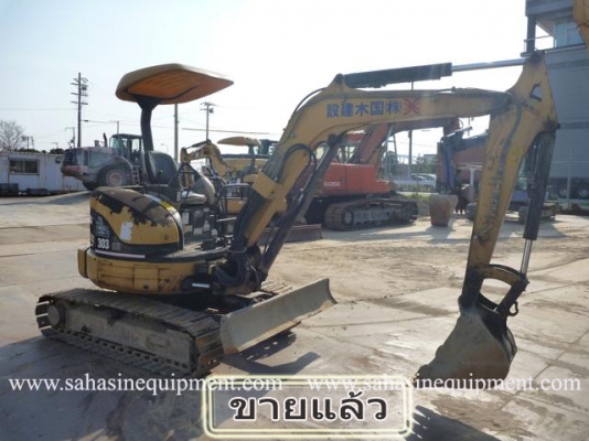 รถขุด CAT 303CR S/N 006XX รถนอก สภาพดี บจก.สหสินอีควิปเม้นท์ โทร.081-5851880, 02-5168100-1 www.sahasinequipment.com