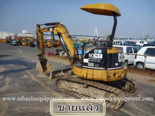 รถขุด CAT 303CR S/N 006XX รถนอก สภาพดี บจก.สหสินอีควิปเม้นท์ โทร.081-5851880, 02-5168100-1 www.sahasinequipment.com