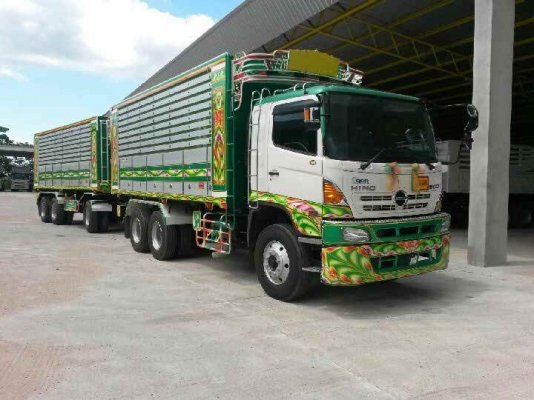 ขายดาวน์ รถบรรทุก 22 ล้อ พ่วงแม่-ลูกดั๊มพ์ ยี่ห้อ HINO MEGA FM1A  344 แรงม้า ปี 2558       *จะวางดาวน์ 600,000 บาท ก็ได้*