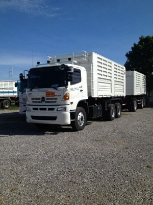 ขายดาวน์ รถบรรทุก 22 ล้อ พ่วงแม่-ลูกดั๊มพ์ ยี่ห้อ HINO MEGA FM1A  344 แรงม้า ปี 2558       *จะวางดาวน์ 600,000 บาท ก็ได้*