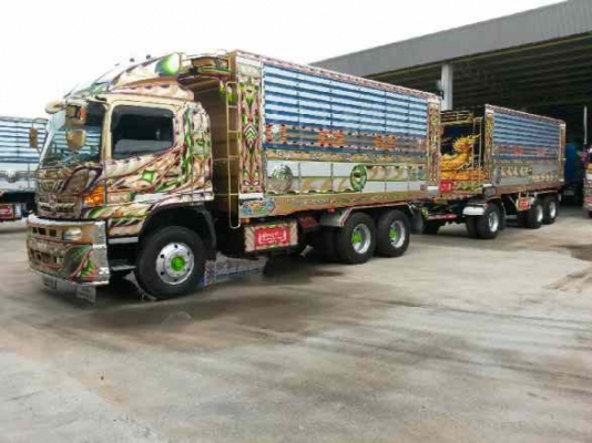 ขายดาวน์ รถบรรทุก 22 ล้อ พ่วงแม่-ลูกดั๊มพ์ ยี่ห้อ HINO MEGA FM1A  344 แรงม้า ปี 2558       *จะวางดาวน์ 600,000 บาท ก็ได้*