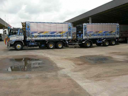 ขายดาวน์ รถบรรทุก 22 ล้อ พ่วงแม่-ลูกดั๊มพ์ ยี่ห้อ HINO MEGA FM1A  344 แรงม้า ปี 2558       *จะวางดาวน์ 600,000 บาท ก็ได้*