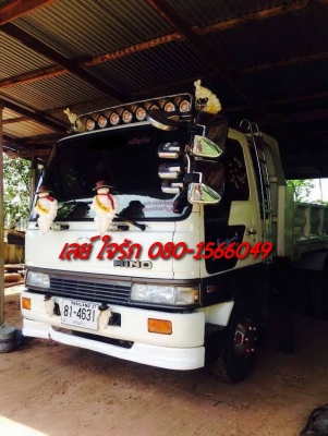 **790,000 บ.ต่อรอง**ขาย6ล้อดั้มดิน HINO GD176 วางเครื่อง WO6E 165แรง เครื่องแน่นดี แรงดีไม่เยิ้ม เกียร์ดีไม่หลุด ช่วงล่างFหน้า-หลัง คัสซีสวยไม่ปะไม่ดาม กระบะดั้มเหล็ก5ตัน 3.70ม.ยิงหน้า สภาพดี พื้นดีข้างสวยไม่ผุ หัวเก๋งสวยภายในสวยคอนโซลครบ พ.พาวเวอร์ แอร์