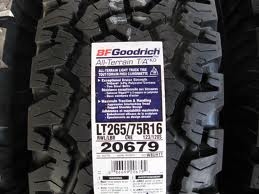 ขายยาง All BF 265 75 16 ปี 13 2 เส้น เส้นละ 6900  ใหม่ไม่ได้ใช้งาน