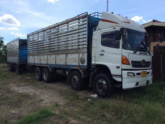 ขายฮีโนรถล่อง1เพลา2คานหน้าแม่ยาว7.50 ม ลูกยาว 7ม