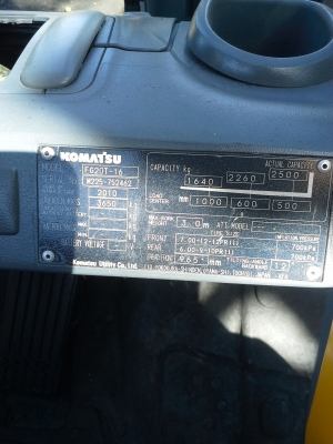 KOMATSU รุ่น16 เบนซินติดแก๊ส เครื่องK21 KOMATSU รุ่น16 เบนซินติดแก๊ส เครื่องK21