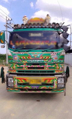 ขายดาว์รถพ่วง ISUZU DECA 360 แรง ปี 54 ดัมพ์มิเนียมแม่ลูก แม่ 6.20 เมตร ลูก 6.80 เมตร