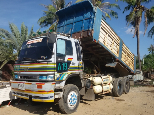 ขายรถ HINO FM2K วางเครื่องK13D 2เพลา ดั้ม  แม่+ลูก ติดก๊าซNGV 8ถัง