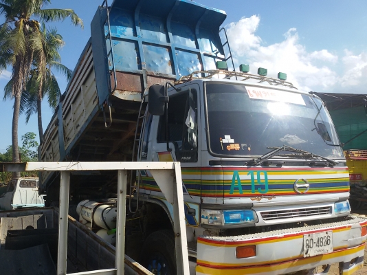 ขายรถ HINO FM2K วางเครื่องK13D 2เพลา ดั้ม  แม่+ลูก ติดก๊าซNGV 8ถัง