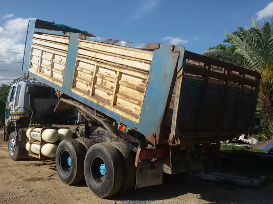 ขายรถ HINO FM2K วางเครื่องK13D 2เพลา ดั้ม  แม่+ลูก ติดก๊าซNGV 8ถัง