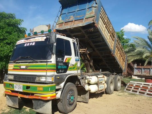 ขายรถ HINO FM3MNKD 2เพลา  ดั้ม  แม่+ลูก ติดก๊าซNGV 8ถัง