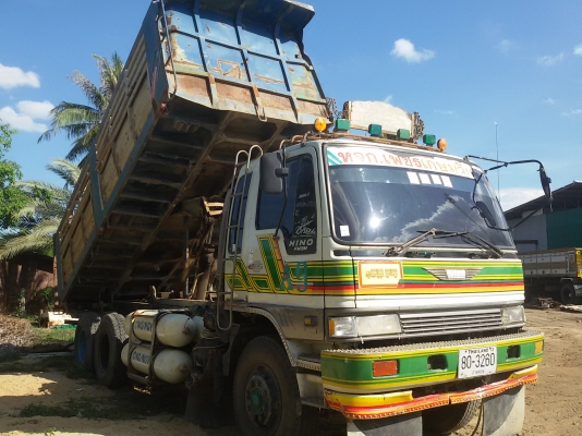 ขายรถ HINO FM3MNKD 2เพลา  ดั้ม  แม่+ลูก ติดก๊าซNGV 8ถัง